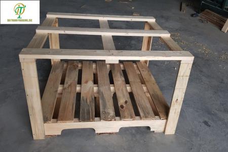 Pallet gỗ khung hộp xuất khẩu 900x1100x125mm